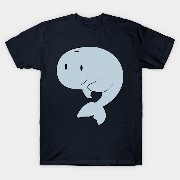 Contemplative Whale T-Shirt by TheLonelyGoat